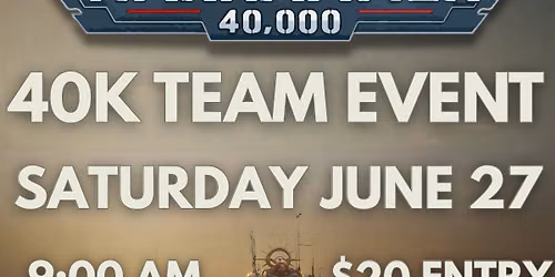 Warhammer 40K Team Event