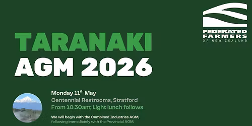 Taranaki Federated Farmers AGM