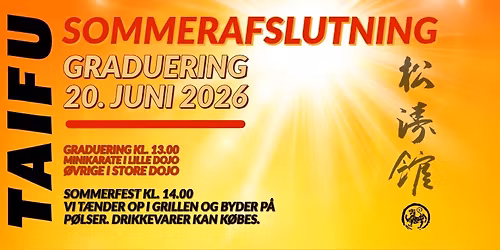 SOMMERAFSLUTNING & GRADUERING