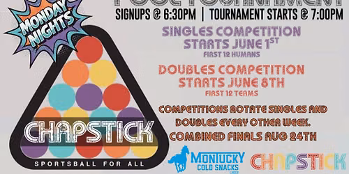 Chapstick Pool Tournament - Doubles