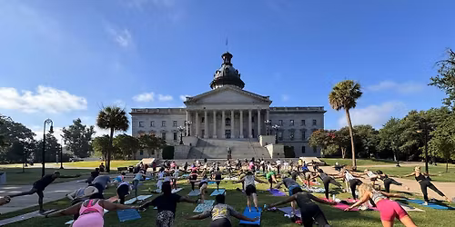 FREE Yoga at South Carolina Statehouse for Summer Solstice