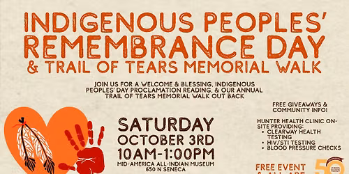 Indigenous Peoples' Day and Trail of Tears Memorial Walk