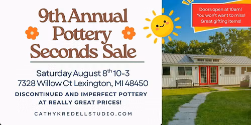 9th Annual Pottery Seconds Sale at Cathy Kredell Studio