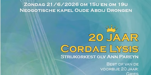 20 jaar Cordae Lysis