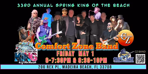 Comfort Zone Band hits the stage at King Of The Beach !