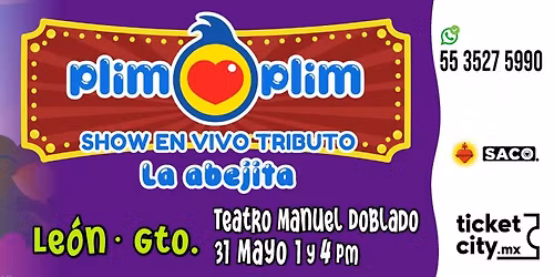 OBRA INFANTIL PLIM PLIM, SHOW EN VIVO