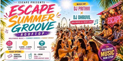 ESCAPE:Bollywood Sundowner Rooftop