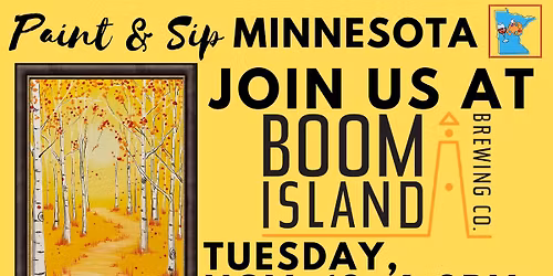 November 18 Paint & Sip at Boom Island Brewing Co.