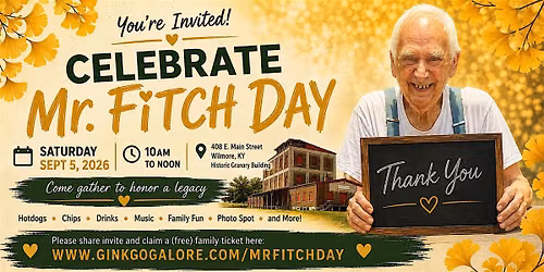 CELEBRATE MR. FITCH DAY
