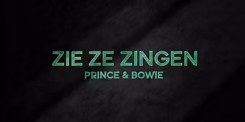 Tribute Singalong "Prince & Bowie" met Zie Ze Zingen