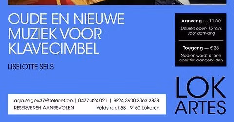 Atelierconcert Liselotte Sels: Oude en nieuwe muziek voor klavecimbel