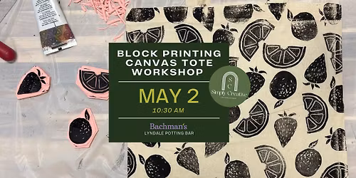 Block Printing Canvas Tote Workshop with Simply Creative