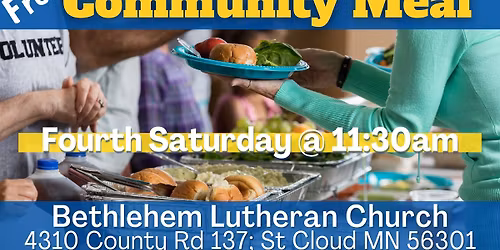 Fourth Saturday Community Meal
