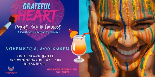Grateful Heart: A Women\u2019s Paint & Sip Experience- Caribbean Escape