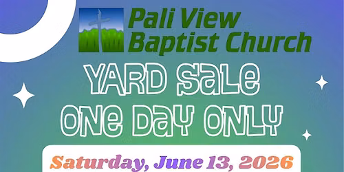 YARD SALE & BAKED GOODS FUNDRAISER