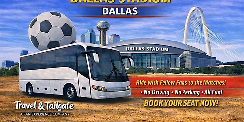 6\/17\/26 - England vs Croatia Matchday Shuttle Fan Bus to Dallas Stadium