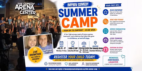 Improv Comedy Summer Camp (The one that happens in July 2026)