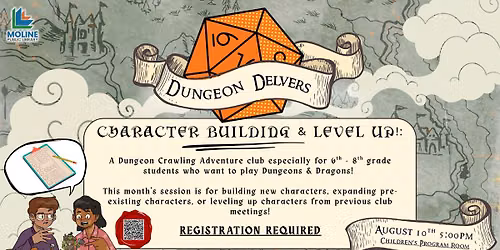 Dungeon Delvers - Registration Required