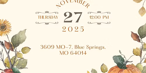 Community Thanksgiving Meal!