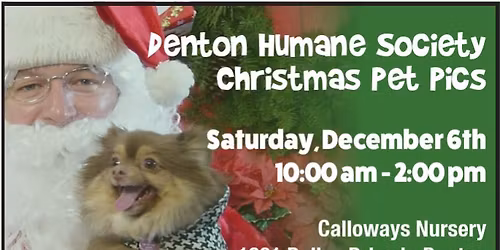 Denton Humane Society Christmas Pet Pics