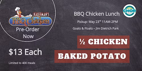 Goats & Floats BBQ Chicken Lunch Fundraiser