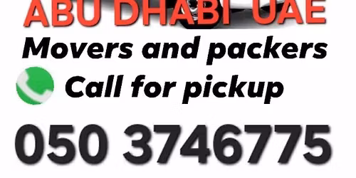 movers Abu Dhabi 050 3746775
