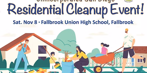 FREE Unincorporated San Diego Residential Cleanup Event