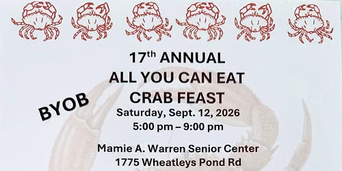 17th Annual All You Can Eat Crab Feast