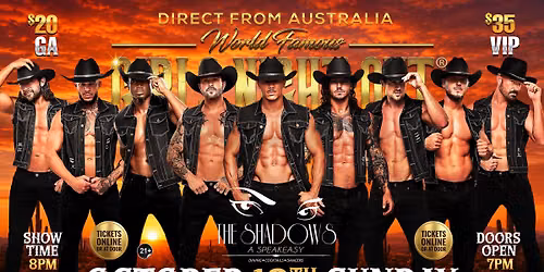 Oct 18th: Wichita, KS- GIRLS NIGHT OUT\u00ae AUSTRALIAN TAKEOVER at The Shadows