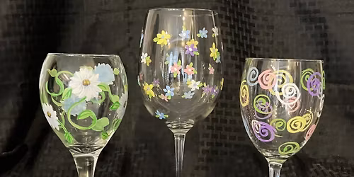Paint a wine glass- Art pop up