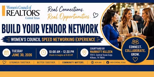 Build Your Vendor Network: Women\u2019s Council Speed Networking Experience 