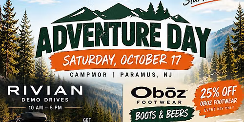 Adventure Day at Campmor | Rivian, Oboz Boots & Beers & More