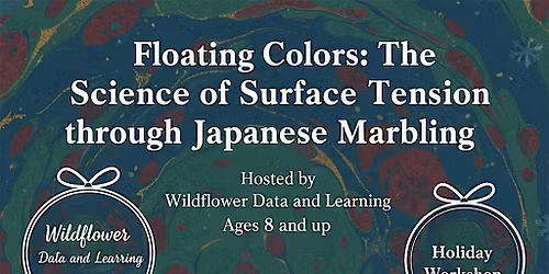 Floating Colors: The Science of Surface Tension through Japanese Marbling