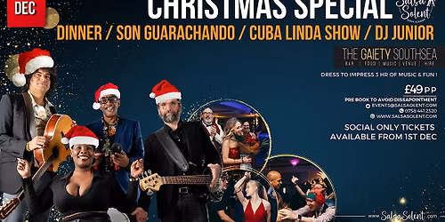 LATIN NIGHT - Christmas Dinner with Live Band, Cuban Show & DJ