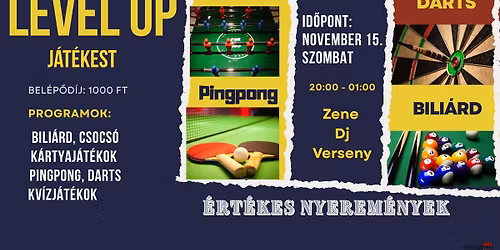 Level Up - J\u00e1t\u00e9kest