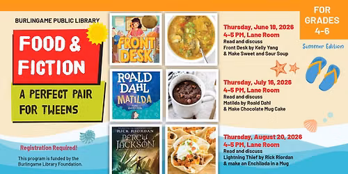 Food & Fiction: A Perfect Pair for Tweens 4th-6th grade