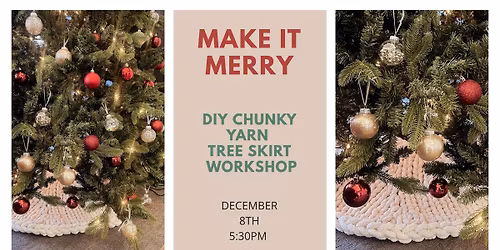 Chunky Yarn Tree Skirt DIY
