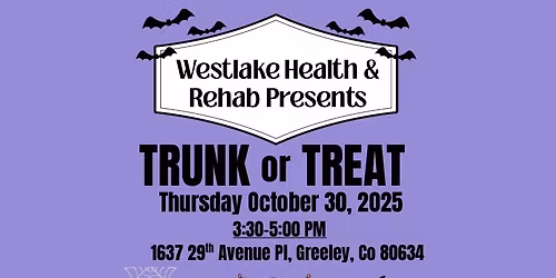 Westlake Health & Rehab Trunk or Treat!!