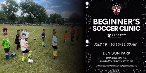 BEGINNER'S SOCCER CLINIC @ DENISON PARK (CLEVELAND HEIGHTS, OH)