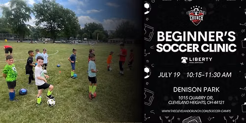 BEGINNER'S SOCCER CLINIC @ DENISON PARK (CLEVELAND HEIGHTS, OH)