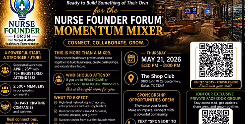 Nurse Founder Forum Momentum Mixer