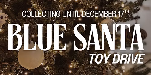 Blue Santa Toy Drive