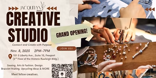 Creative Studio Grand Opening. Connect and Create with Purpose