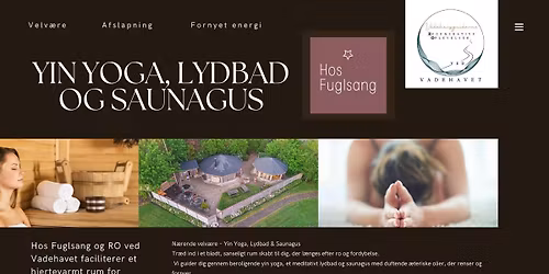 Yin yoga, lydbad og saunagus