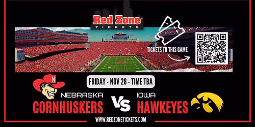 Nebraska Football vs Iowa - TIME TBA
