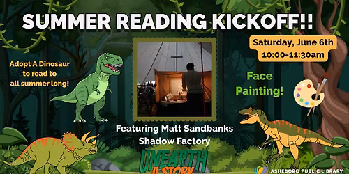 Summer Reading Kickoff: Ft. Matt Sandbanks Shadow Factory