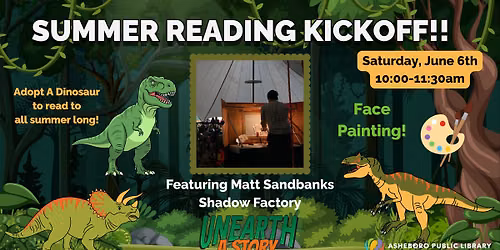 Summer Reading Kickoff: Ft. Matt Sandbanks Shadow Factory