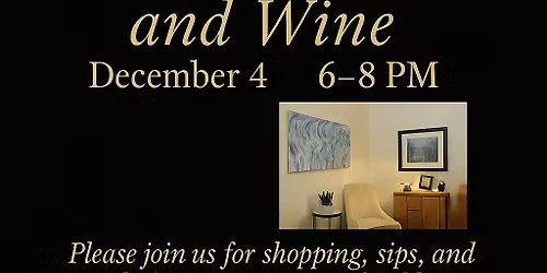 Art, Wine, and Shopping at Encore Consignment 