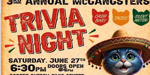 3rd annual McGangsters Trivia night!