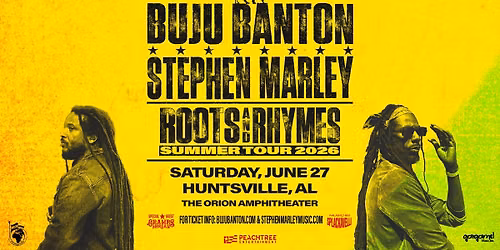 Buju Banton & Stephen Marley Live in Huntsville, AL | 6/27/26 | Roots & Rhymes Tour